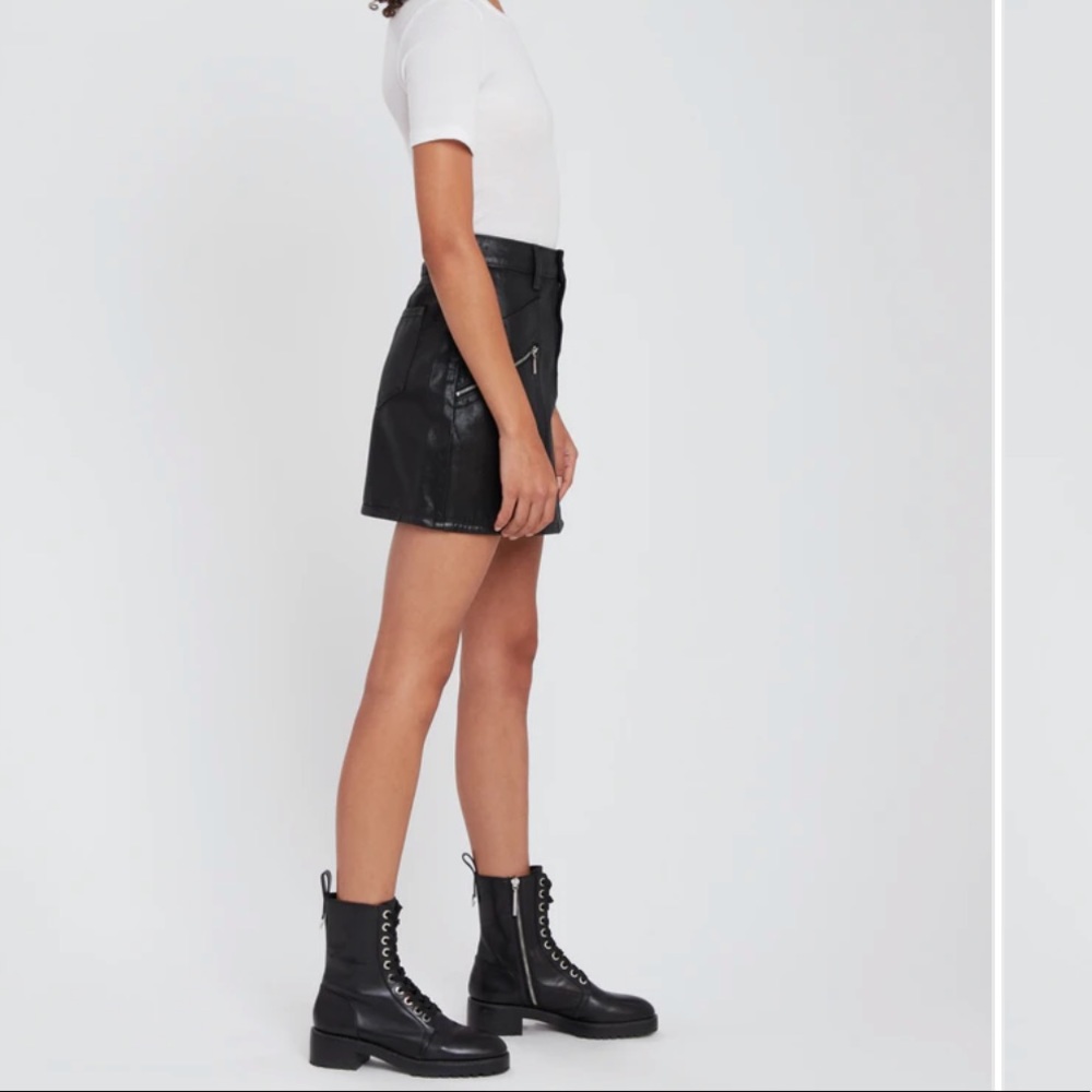 Paige Aideen Coated Mini Skirt - Picture 2 of 15